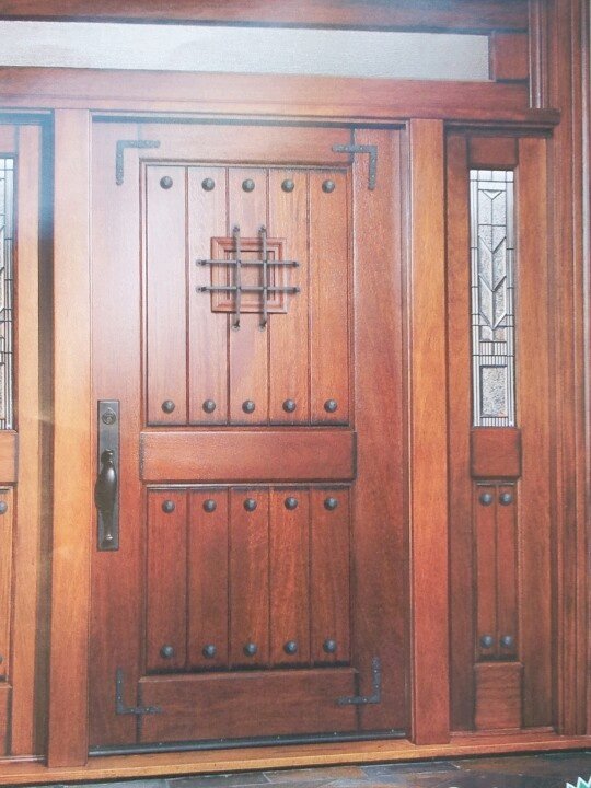 Attractive Main Door Corporation Maindoor Corporation Rustic Finish W/ Speakeasy, Wrought Iron U0026 Clavos