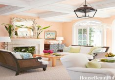 peach living room ideas